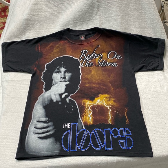 The doors Riders On The Storm Embroidered T-shirt Size M - Picture 1 of 12